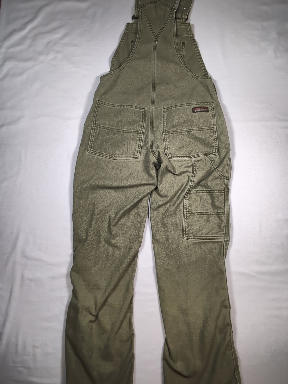 Patagonia Olive Green LadiesCanvas Overalls XS - Picture 8 of 8